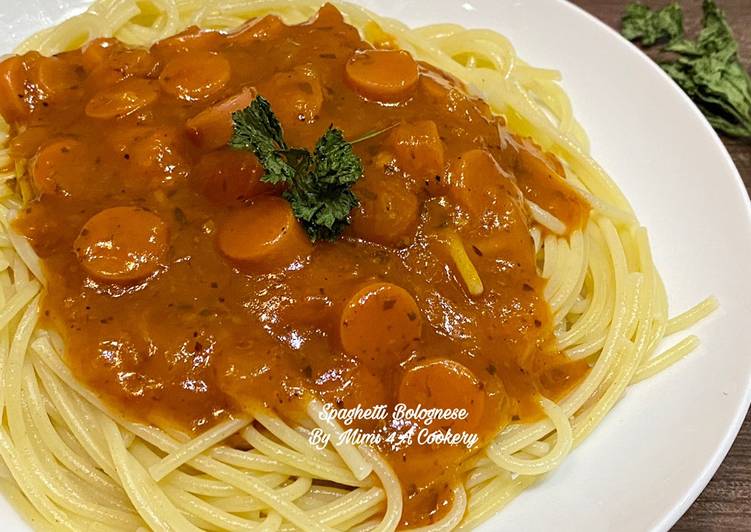 Resep Spaghetti Bolognese Sosis, Praktis