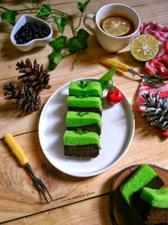 Foto resep Brownies kukus pandan cokelat
