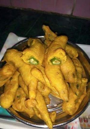 A picture of Bhindi ke Pakode.