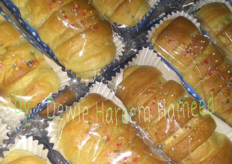 Bagaimana Menyiapkan 1.Roti manis teknik WaterRoux (TangZhong) pakai oven Tangkring, Enak Banget