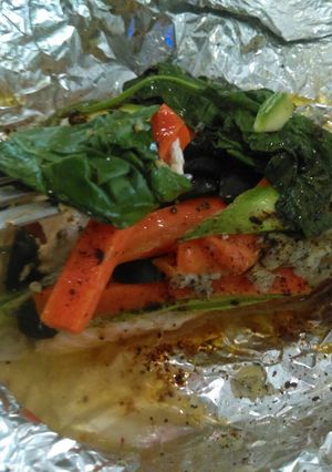 Una foto de Salmón (pescado empapelado)