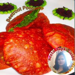 A picture of Stuff beetroot poori.