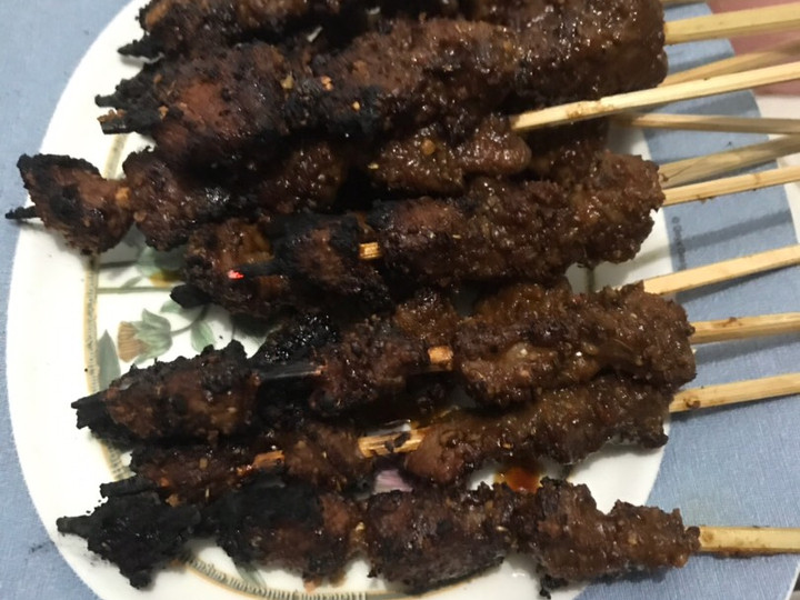 Ternyata ini loh! Bagaimana cara bikin Sate sapi bumbu kacang dijamin sesuai selera