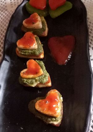 A picture of Valentine's paneer.