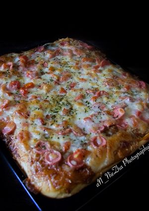 Foto resep Beef BBQ Square Pizza