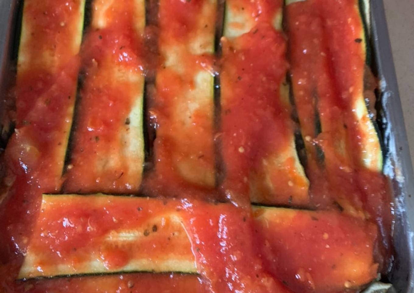 Lasagna de verduras con calabacín y berenjena