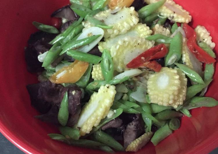 Resep Ati-Ampla cah Baby Buncis, Bikin Ngiler