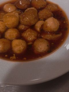 Hình của món Trứng cút cá viên rim nước mắm 😋.