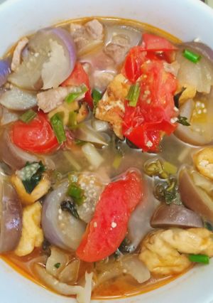 Hình của món Canh cà bung.