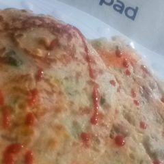 A picture of Savoury Chinese style pancakes.