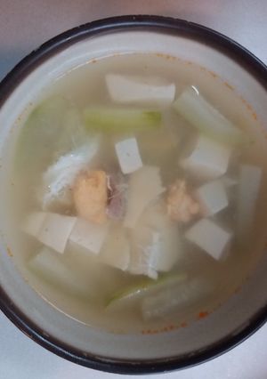 Foto resep Sup Hairy melon dan telur asin