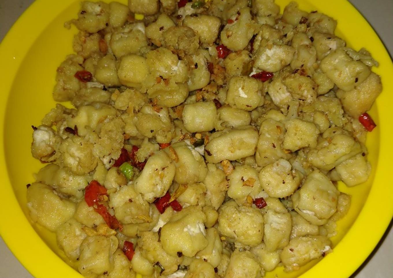 Tahu goreng pedas