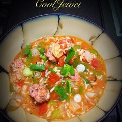 A picture of Sausage Gumbo.
