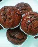 Chocolate Zucchini Muffins (eggless)