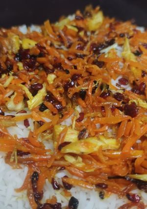 عکسی از دستور هویج پلو