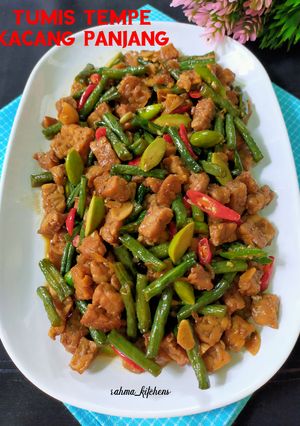 Foto resep 29.Tumis Tempe Kacang Panjang