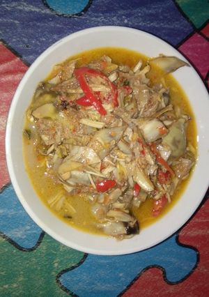 Foto resep Oseng jantung pisang pedas
