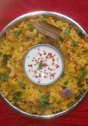 A picture of Mixed Vegetable Masala Rice.