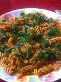 Fusili in Tomato sauce (with a twist)
