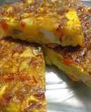 Tortilla de verduras al horno