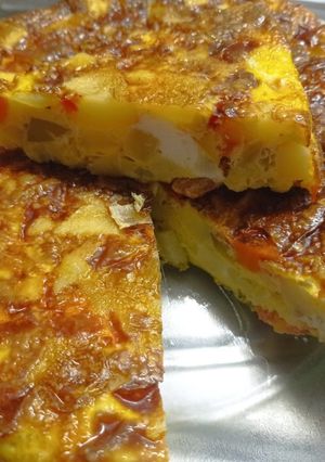 Una foto de Tortilla de verduras al horno