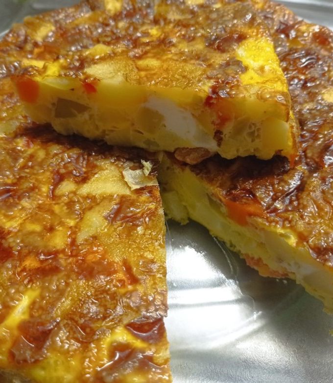 Una foto de Tortilla de verduras al horno