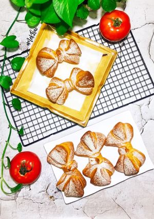 Hình của món Bánh mì hình chiếc nơ.