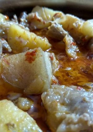 A picture of Pork(ethnic naga style).