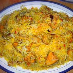 A picture of Punjabi biryani.