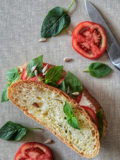 عکسی از دستور ساندویچ نون و پنیر و سبزی