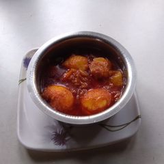 A picture of Duck egg curry.