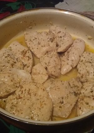 Una foto de Pollo con orégano y merkén