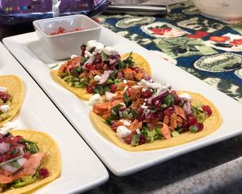 Best Recipe Grilled Salmon Tacos w Jalapeo Pomegranate Salsa Delicious Nutritious