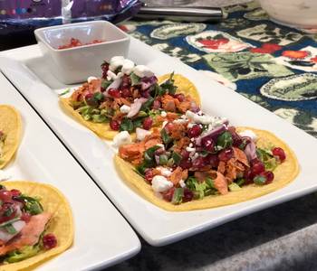 Easy Cooking Recipe Grilled Salmon Tacos w Jalapeo Pomegranate Salsa Delicious Simple