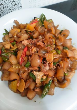 Foto resep Oseng Kikil Pedas Manis