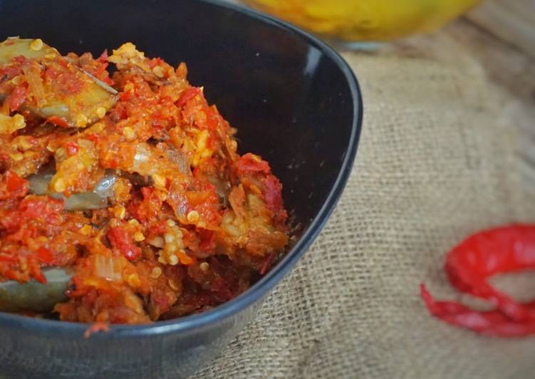 Resep: Terong Balado Teri Irit Untuk Jualan