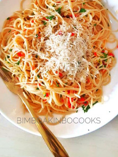 A picture of Spaghetti Aglio E Olio.