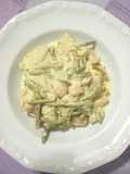 Gnocchetti sardi con panna, curcuma, asparagi e mandorle tritate
