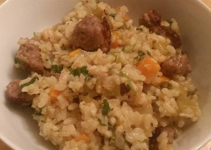 Recipe of Any-night-of-the-week Beer Brats &amp; Rice