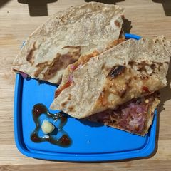 A picture of Chapati Pizza.