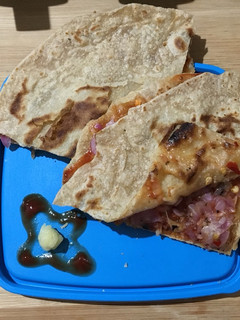 A picture of Chapati Pizza.