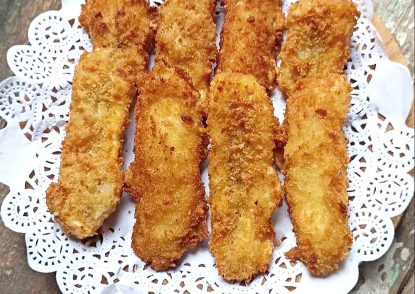 Pisang goreng berpasir