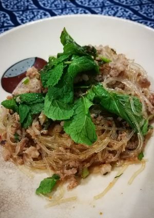 รูปของ ลาบวุ้นเส้นหมูสับ #อาหารไทยง่ายๆ
