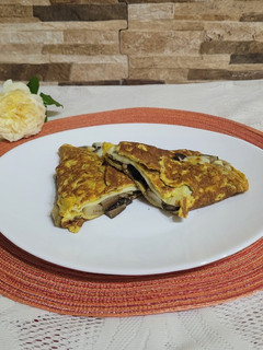 Una foto de Omelette de berenjena