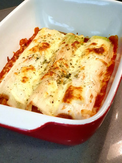 Una foto de Canelones de puerro y atún🍅