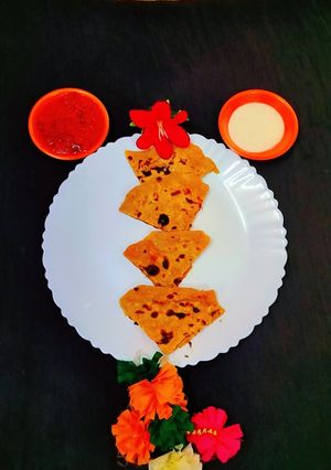 A picture of Sattu Paratha.