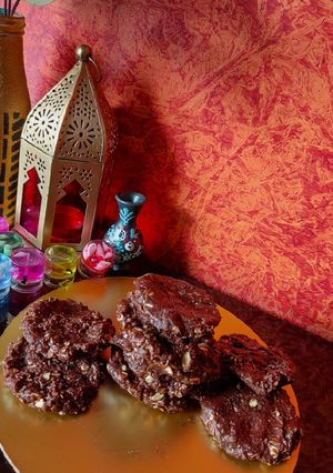 A picture of Nutella Oats coconut Cookies.