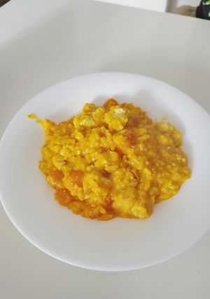 Une photo de Risotto au potimarron