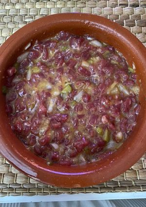 Una foto de Steak tartar