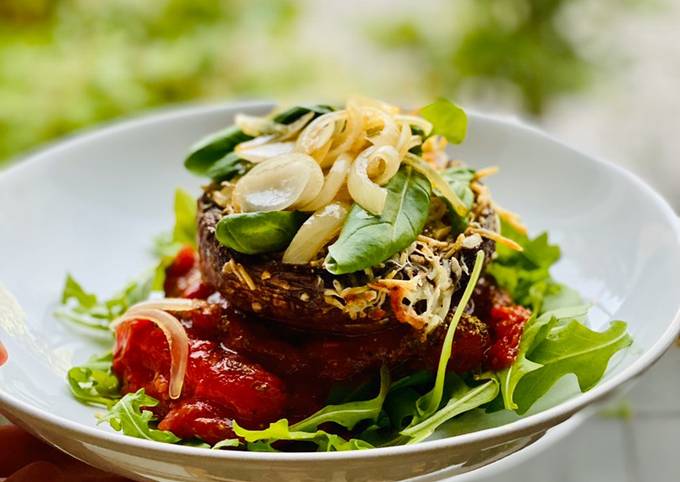 Easiest Way to Make Thomas Keller Cheesy baked mushrooms in tomato sauce